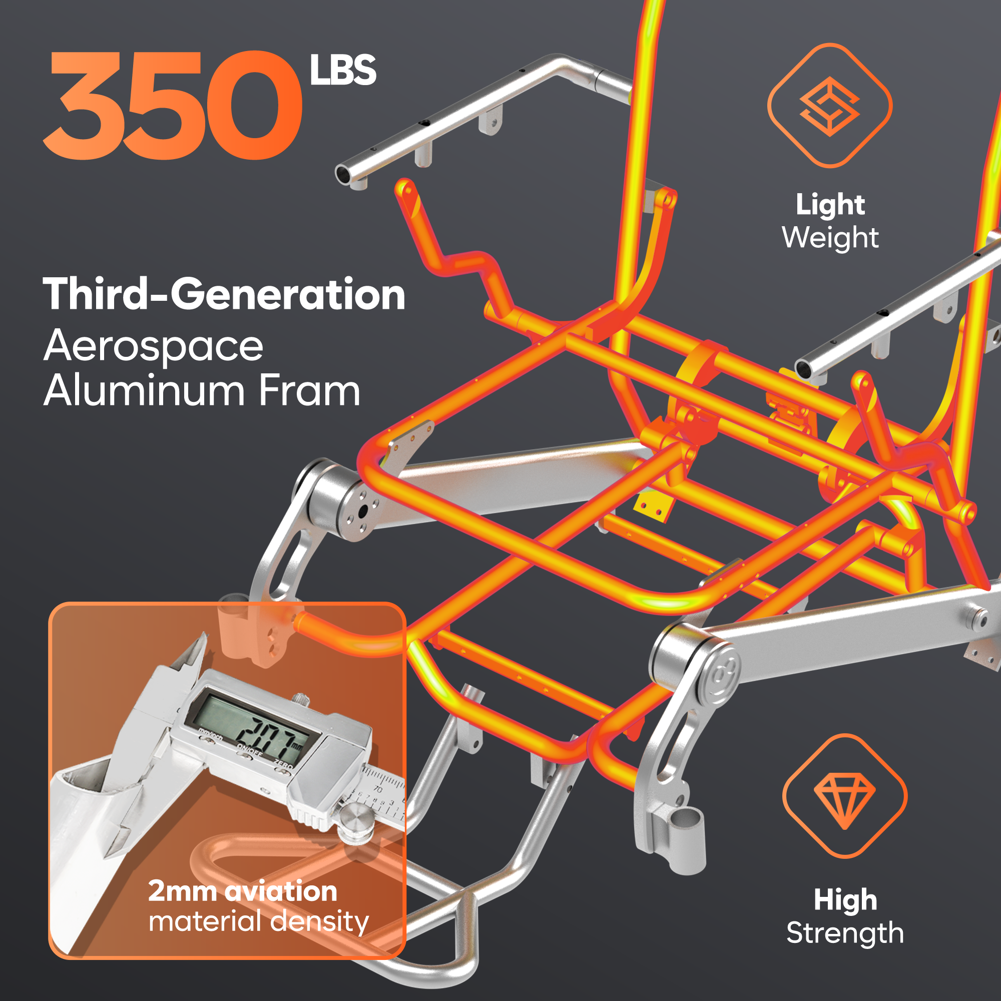 「Customizable Honor」 CONVYU aviation-grade electric wheelchair: born for extraordinary experience.